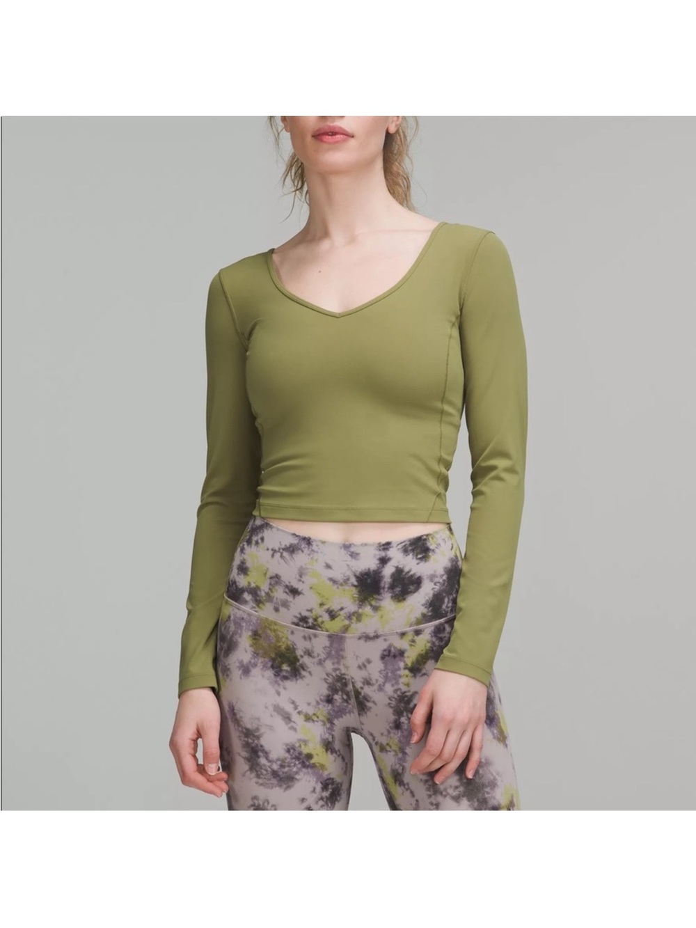 Lululemon Align Long Sleeve Shirt Bronze Green size medium / large